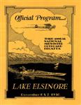 Programme cover of Lake Elsinore, 07/12/1930