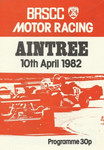 Programme cover of Aintree Circuit, 10/04/1982