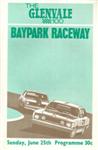Programme cover of Baypark Raceway, 25/06/1972