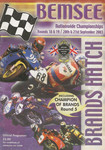 Programme cover of Brands Hatch Circuit, 21/09/2003