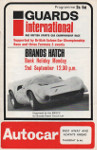 Programme cover of Brands Hatch Circuit, 02/09/1968