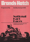 Programme cover of Brands Hatch Circuit, 02/04/1972