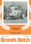 Programme cover of Brands Hatch Circuit, 01/10/1972