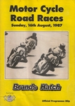 Programme cover of Brands Hatch Circuit, 16/08/1987