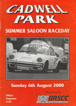 Programme cover of Cadwell Park Circuit, 06/08/2000