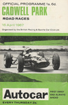 Programme cover of Cadwell Park Circuit, 16/04/1967