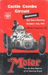 Programme cover of Castle Combe Circuit, 04/10/1952