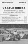 Programme cover of Castle Combe Circuit, 11/04/1977