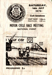 Programme cover of Croft Circuit, 14/07/1973