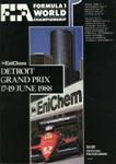 Programme cover of Detroit Street Circuit, 19/06/1988