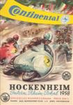 Programme cover of Hockenheimring, 11/05/1958