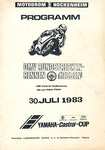 Programme cover of Hockenheimring, 30/07/1983