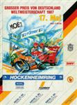 Programme cover of Hockenheimring, 17/05/1987