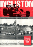 Programme cover of Ingliston Circuit, 15/09/1991