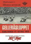 Programme cover of Karlskoga Motorstadion, 18/05/1975