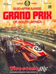 Programme cover of Kyalami Grand Prix Circuit, 01/03/1969