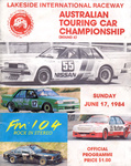 Programme cover of Lakeside International Raceway, 17/06/1984