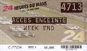 Ticket for Circuit de la Sarthe Ticket, 13/06/2004