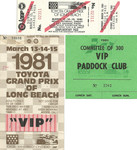 Ticket for Long Beach Street Circuit, 15/03/1981