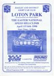 Programme cover of Loton Park Hill Climb, 16/04/1990
