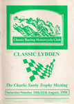Programme cover of Lydden Hill Race Circuit, 11/08/1996