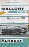 Programme cover of Mallory Park Circuit, 22/09/1963