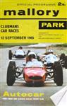 Programme cover of Mallory Park Circuit, 12/09/1965