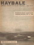 Programme cover of Marlboro Speedway (USA), 13/07/1958