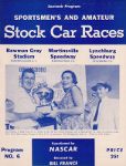 Programme cover of Martinsville Speedway, 30/05/1954