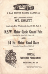 Programme cover of Mt. Druitt, 01/02/1954