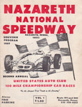 Programme cover of Nazareth Speedway, 12/07/1969