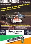Programme cover of Nürburgring, 18/07/1982