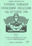 Programme cover of Oddicombe Hill Climb, 18/10/1998