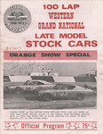 Programme cover of Orange Show Speedway, 04/08/1973