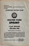 Programme cover of Oulton Park Circuit, 27/07/1963