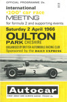 Programme cover of Oulton Park Circuit, 02/04/1966
