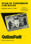 Programme cover of Oulton Park Circuit, 17/03/1984