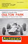 Programme cover of Oulton Park Circuit, 18/09/1965