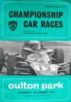 Programme cover of Oulton Park Circuit, 20/08/1977