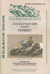 Programme cover of Pembrey Circuit, 23/03/2008