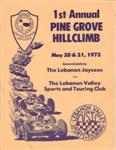 Programme cover of Pine Grove Hill Climb, 21/05/1972