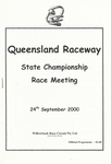 Programme cover of Queensland Raceway, 24/09/2000