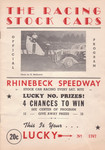 Programme cover of Rhinebeck Speedway, 1949