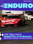 Programme cover of Riverside International Raceway (CA), 28/04/1985