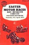 Programme cover of Roy Hesketh Circuit, 09/04/1955
