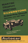 Programme cover of Silverstone Circuit, 14/07/1962