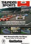 Programme cover of Snetterton Circuit, 02/08/1987