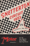 Programme cover of Snetterton Circuit, 30/05/1953