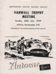 Programme cover of Snetterton Circuit, 26/07/1959