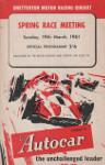Programme cover of Snetterton Circuit, 19/03/1961